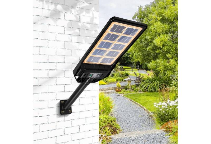 Clanmacy LED Solarleuchte Straßenlaterne Solar Garten mit Bewegungsmelder LED Wandleuchte von Clanmacy