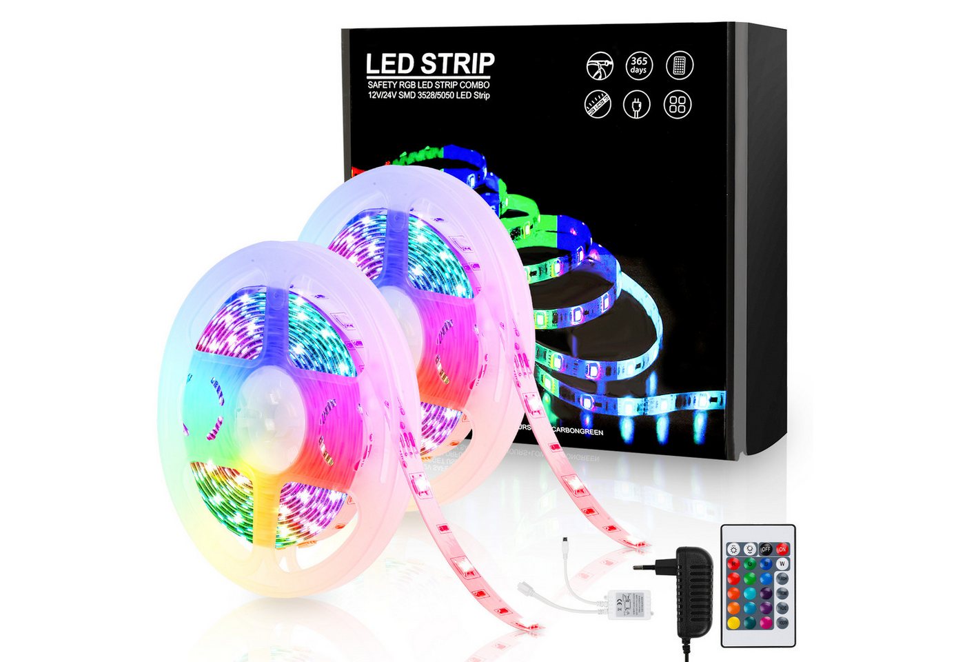 Clanmacy LED Stripe 1-10m LED Streifen RGB stripe 5050SMD Band IP20 Lichterkette Hochzeit, 30-flammig Clanmacy LED Stripe 1-10m LED Streifen RGB stripe 5050SMD Band IP20 Lichterkette Hochzeit, 30-flammig von Clanmacy