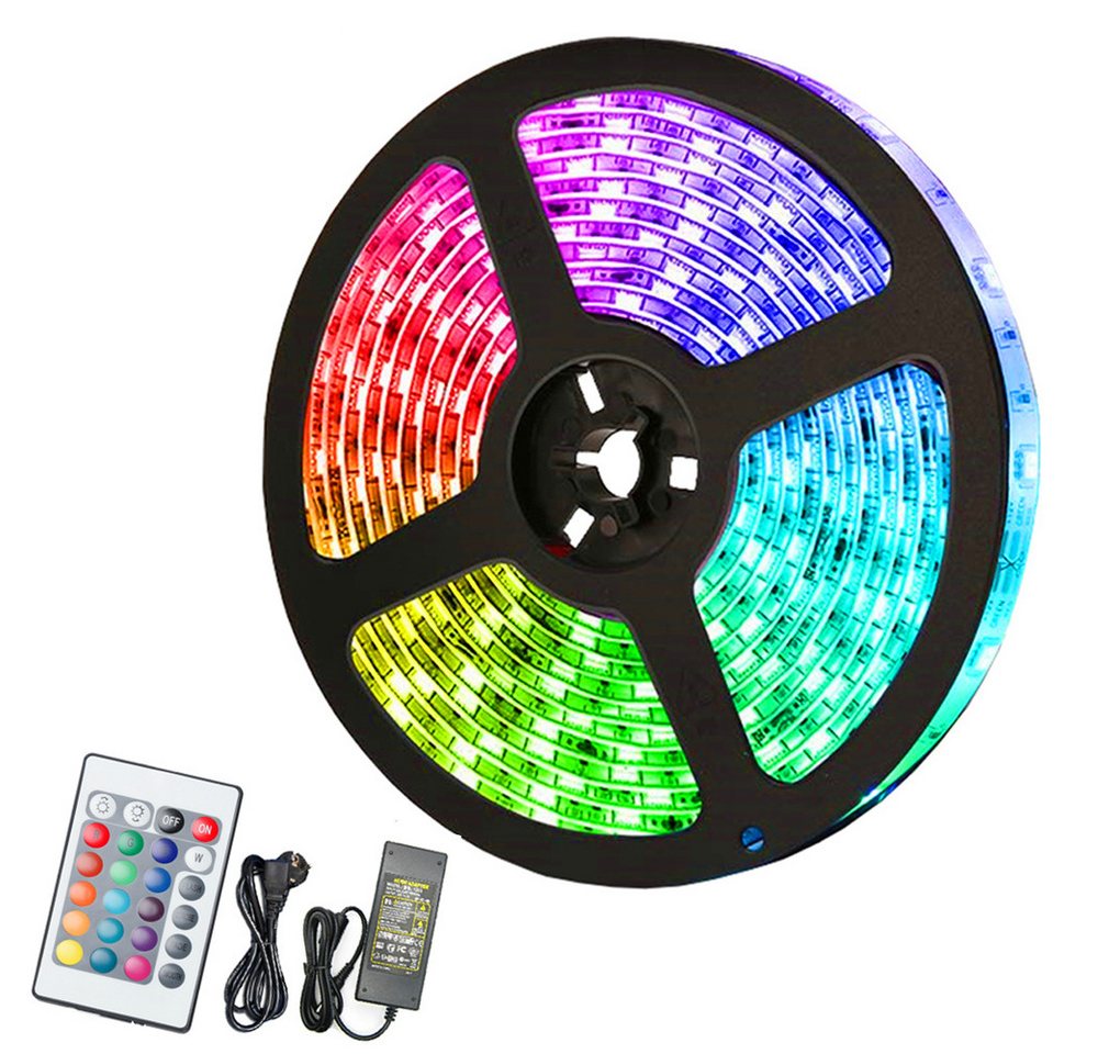Clanmacy LED Stripe 1-10m LED Streifen RGB stripe 5050SMD Band IP20 Lichterkette Hochzeit, 30-flammig Clanmacy LED Stripe 1-10m LED Streifen RGB stripe 5050SMD Band IP20 Lichterkette Hochzeit, 30-flammig von Clanmacy