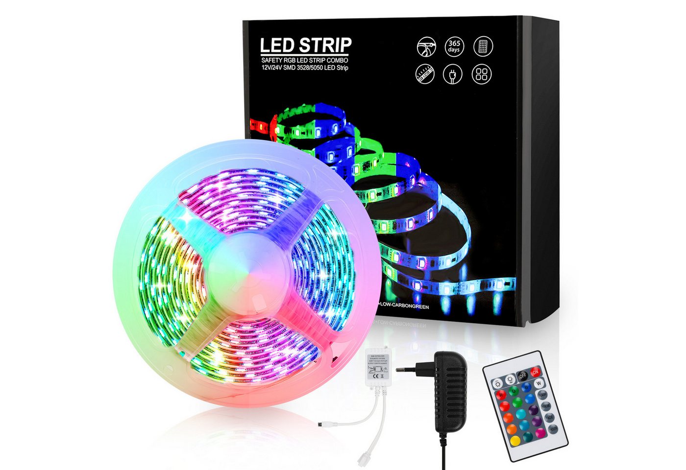 Clanmacy LED Stripe 1-10m LED Streifen set RGB LED Stripe 5050SMD IP20, 30-flammig Clanmacy LED Stripe 1-10m LED Streifen set RGB LED Stripe 5050SMD IP20, 30-flammig von Clanmacy