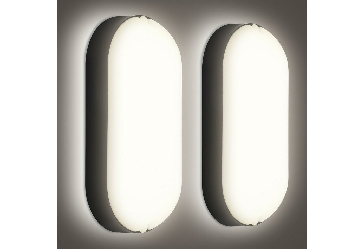 Clanmacy LED Wandleuchte 2-10X LED Feuchtraumleuchte Wasserdicht Deckenleuchten IP54 4000K Clanmacy LED Wandleuchte 2-10X LED Feuchtraumleuchte Wasserdicht Deckenleuchten IP54 4000K von Clanmacy