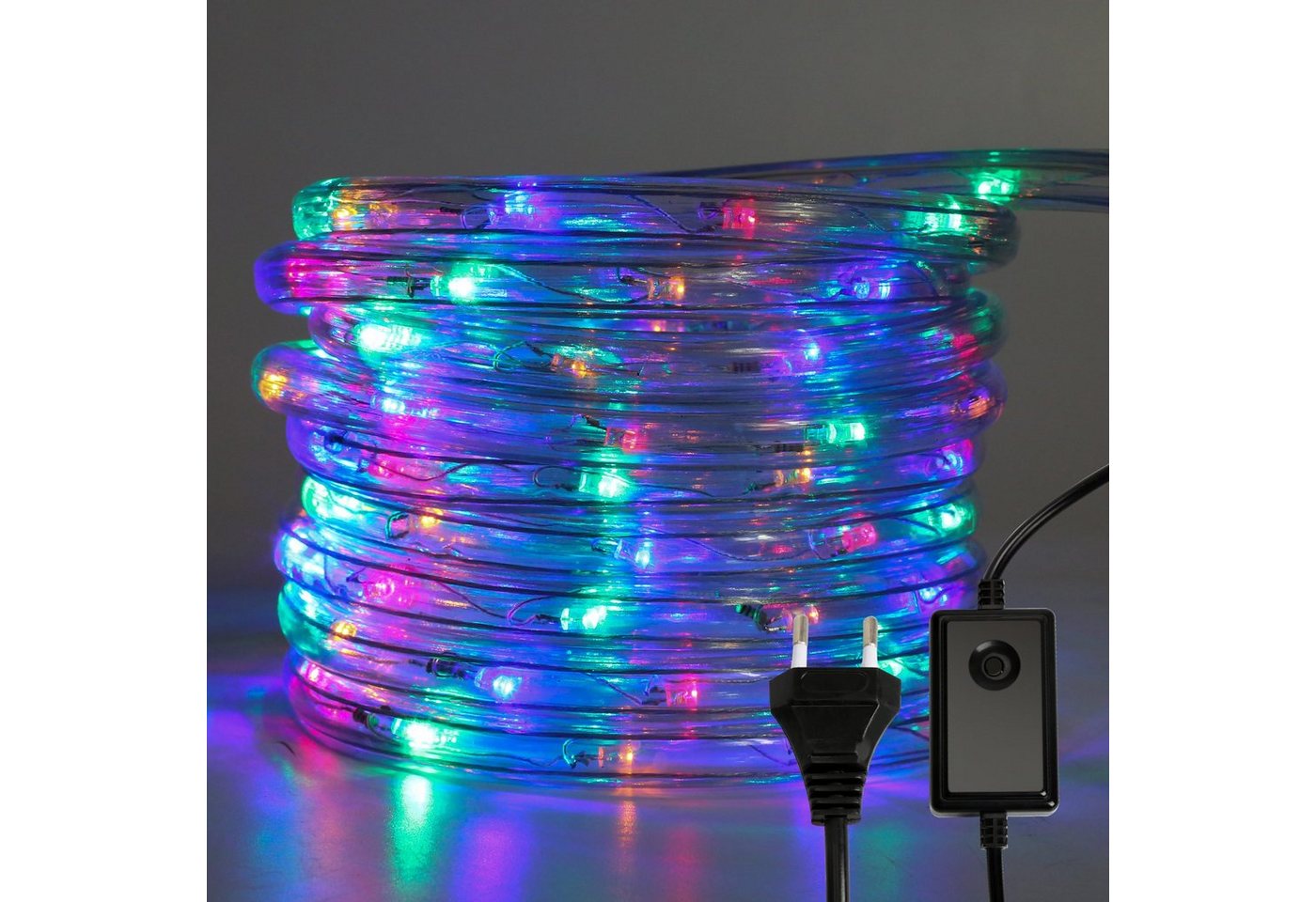 Clanmacy Lichterkette 10-50M lichtschlauch mit LEDs Beleuchtung RGB Party Garten Außen Deko Weihnachtsdeko, Wasserdicht von Clanmacy