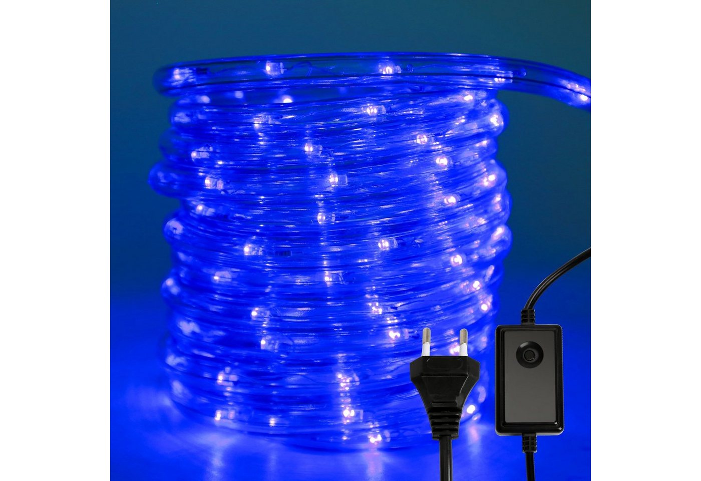 Clanmacy Lichterschlauch 10-50M lichtschlauch mit LEDs Beleuchtung Blau Party Garten Außen Deko Weihnachtsdeko, Wasserdicht von Clanmacy