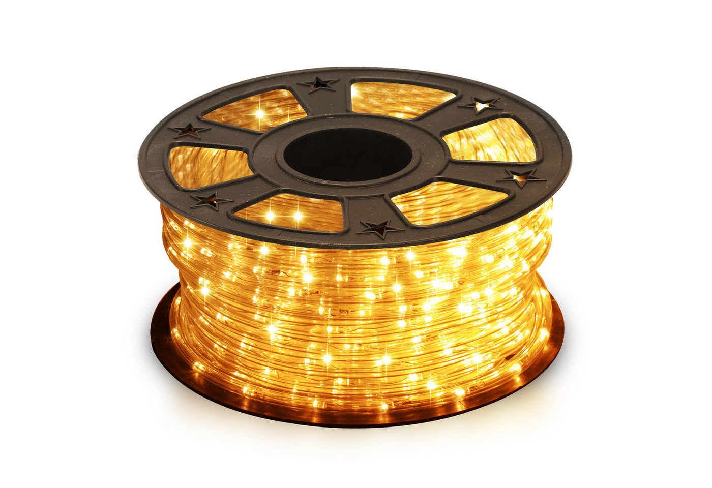 Clanmacy Lichterschlauch LED Lichtschlauch Gelb Außen Lichterkette Party Garten Balkon 10-50m, Wasserdicht von Clanmacy
