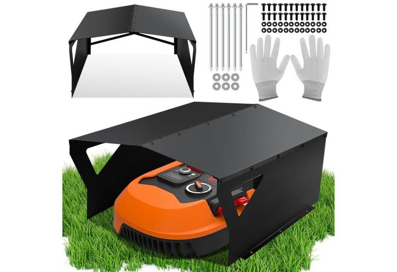 Clanmacy Mähroboter-Garage Rasenmäher Garage 78*60*34CM Abdeckung Garagen Dach Überdachung, BxTxH: 60x78x40 cm, (1-St) von Clanmacy