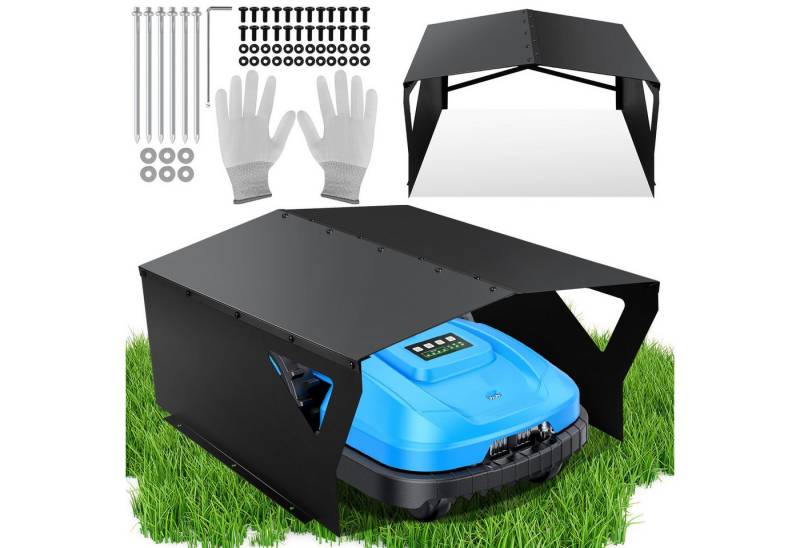 Clanmacy Mähroboter-Garage Rasenmäher Garage Cover 78*60*34CM Gartengeräte Mähroboter Dach, BxTxH: 60x78x40 cm, (1-St) von Clanmacy