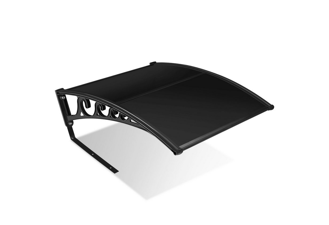 Clanmacy Mähroboter-Garage Rasenmäher Garage Schwarz Sonnenblende Schwarzer Stahlrahmen, BxTxH: 87x106x50 cm, (1-St) von Clanmacy