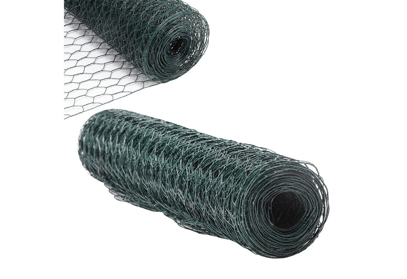 Clanmacy Maschendrahtzaun Gartenzaun Sechseckgeflecht Verzinkt Hasendraht Zaun, (Maschengröße: 27x27cm, 1-St., 2 Größe: 50x1000cm/100x1000cm), Witterungsbeständig, robust, stabil und vielseitig einsetzbar von Clanmacy