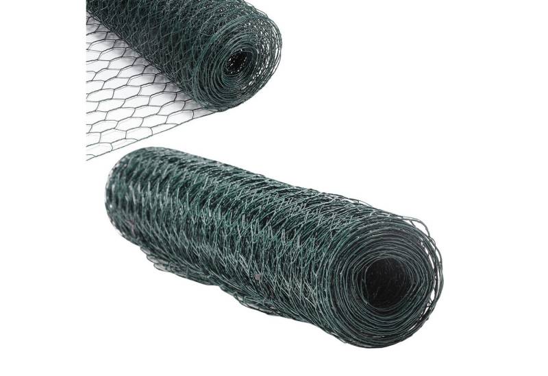 Clanmacy Maschendrahtzaun Gartenzaun Sechseckgeflecht Verzinkt Hasendraht Zaun, (Maschengröße: 27x27cm, 1-St., 2 Größe: 50x1000cm/100x1000cm), Witterungsbeständig, robust, stabil und vielseitig einsetzbar von Clanmacy