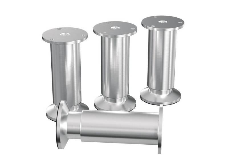 Clanmacy Möbelfuß 4X Möbelfüße Sockelfüße Couchfüße Möbelfuß Verstellbar-Aluminium-150mm Clanmacy Möbelfuß 4X Möbelfüße Sockelfüße Couchfüße Möbelfuß Verstellbar-Aluminium-150mm von Clanmacy