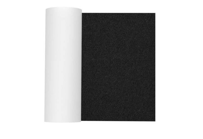 Clanmacy Möbelfuß Filz selbstklebend 50x150cm, Filzgleiter Selbstklebend Schwarz von Clanmacy