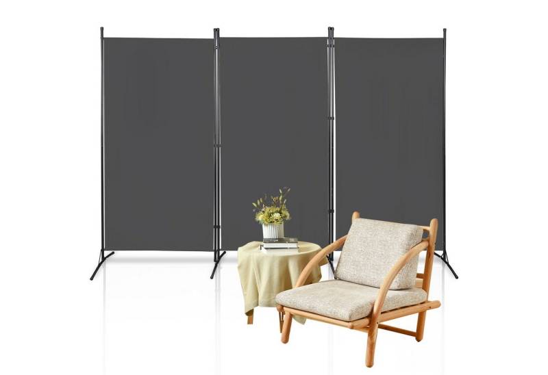Clanmacy Paravent Paravent Umkleide Balkon Raumteiler Windschutz Trennwand Homestyle, Raumteiler Stellwand Raumteiler Trennwand Sichtschutz von Clanmacy