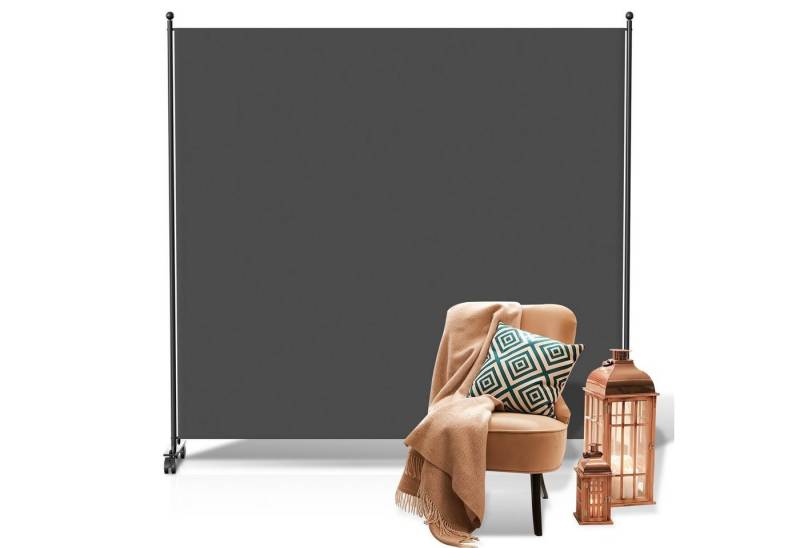 Clanmacy Paravent Raumtrenner mit Rollen Klappbar Garten Sichtschutz Spanische Wand von Clanmacy