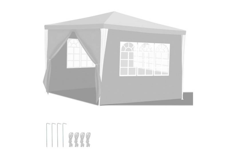 Clanmacy Pavillon Pavillon Partyzelt Festzelt Wasserdicht mit Fenster 3x3m/3X6m von Clanmacy