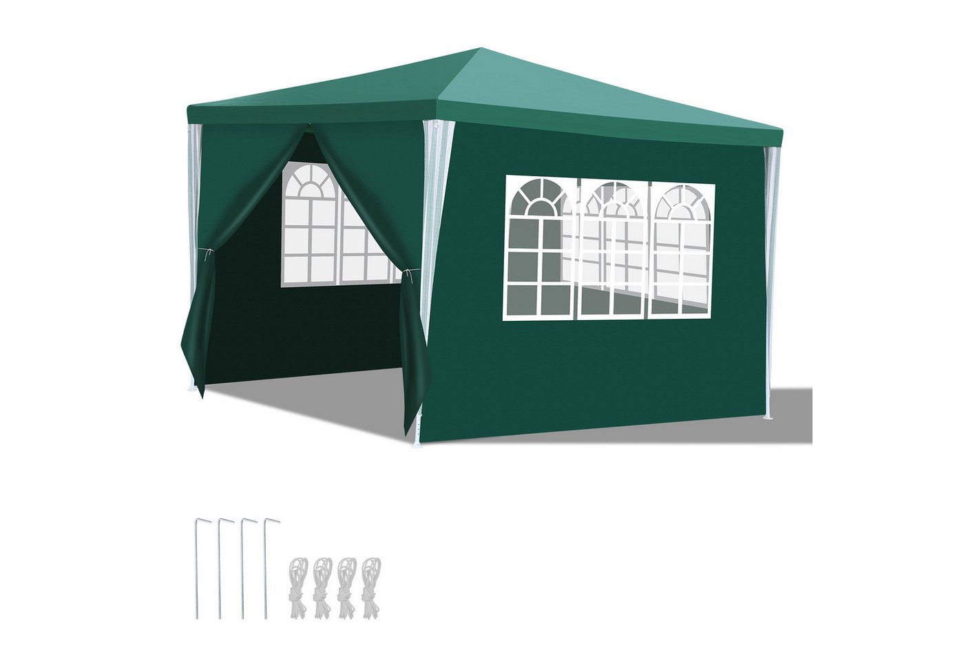 Clanmacy Pavillon Pavillon Partyzelt Gartenpavillon UV Schutz 3x3m/3x6m mit Seiten Clanmacy Pavillon Pavillon Partyzelt Gartenpavillon UV Schutz 3x3m/3x6m mit Seiten von Clanmacy