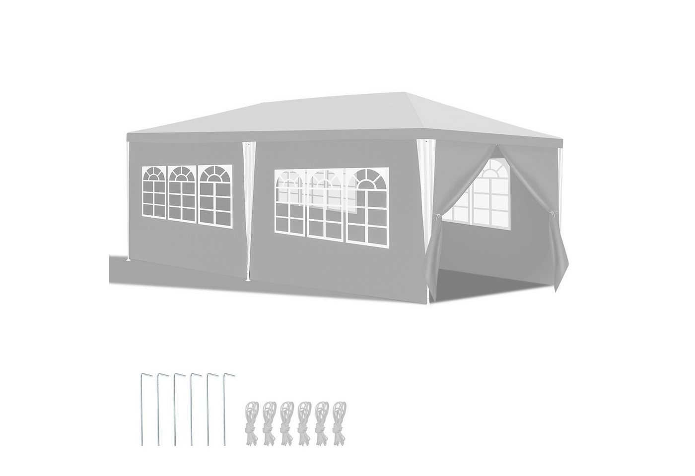Clanmacy Pavillon Pavillon Partyzelt Gartenpavillon UV Schutz 3x3m/3x6m mit Seiten Clanmacy Pavillon Pavillon Partyzelt Gartenpavillon UV Schutz 3x3m/3x6m mit Seiten von Clanmacy
