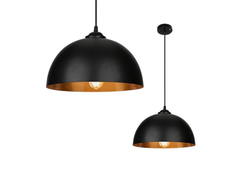 Clanmacy Pendelleuchte 2x Pendelleuchte Lampenschirm Hängelampe aus Metall, ohne Leuchtmittel von Clanmacy