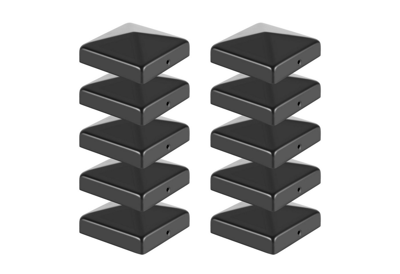 Clanmacy Pfostenkappe 10x Pfostenkappe Pyramide 91X91mm Zaunkappe für Pfosten Schwarz Clanmacy Pfostenkappe 10x Pfostenkappe Pyramide 91X91mm Zaunkappe für Pfosten Schwarz von Clanmacy