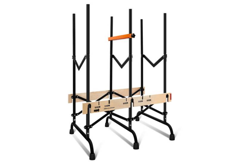 Clanmacy Sägebock Sägebock 150 kg Ideal für Kettensäge Arbeitsbock Holzsägebock von Clanmacy