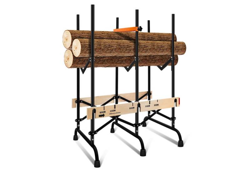 Clanmacy Sägebock Sägebock von Brennholz stabil Motorsäge Säge Holzsägebock Sägegestell von Clanmacy