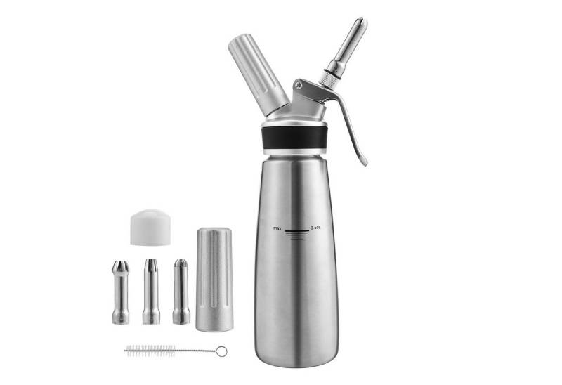 Clanmacy Sahnesyphon 500ml Sahnespender Edelstahl Profi Sahnesyphon Sahnebereiter 3 Düsen Clanmacy Sahnesyphon 500ml Sahnespender Edelstahl Profi Sahnesyphon Sahnebereiter 3 Düsen von Clanmacy