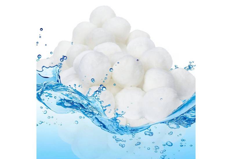 Clanmacy Sandfilteranlage Filter Balls 1400g Filterbälle für Pool Waschbar von Clanmacy