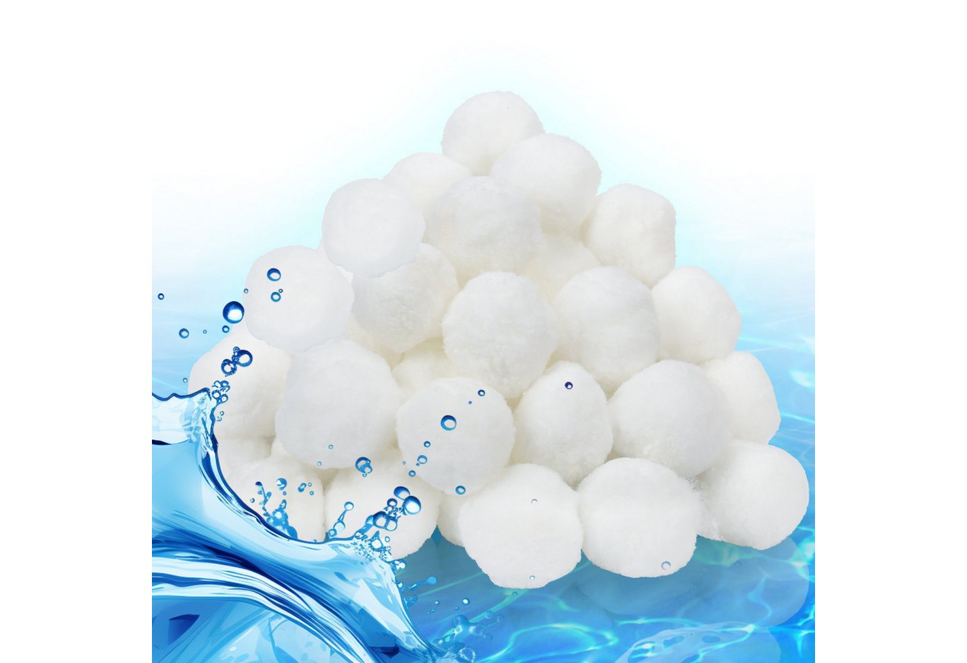 Clanmacy Sandfilteranlage Filter Balls 700g Filterbälle für Pool Filtersand Sandfilter Clanmacy Sandfilteranlage Filter Balls 700g Filterbälle für Pool Filtersand Sandfilter von Clanmacy