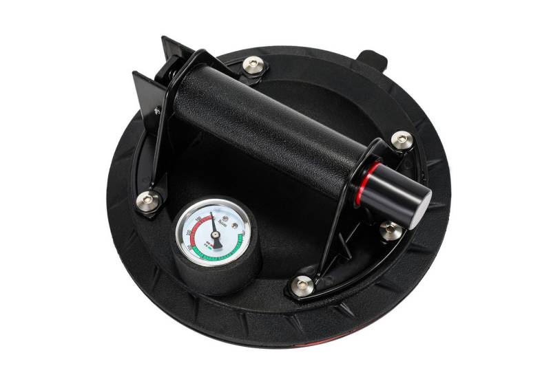 Clanmacy Saugheber 1x Saugheber Saugnäpfe Vakuumheber Saugnapf Glasheber mit Manometer, -], Glasheber Saugnapfhalter Haltegriff,optimale Haftung auf Glas von Clanmacy