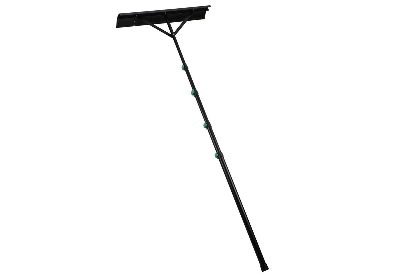 Clanmacy Schneeschieber Photovoltaik Schneeschieber Schneeräumer 108-360 cm mit Rollen, (1-tlg) von Clanmacy
