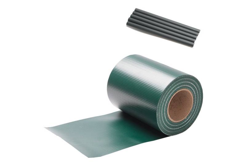 Clanmacy Sichtschutzstreifen Sichtschutzstreifen 50m mSichtschutz Rolle PVC Sichtschutzfolie von Clanmacy