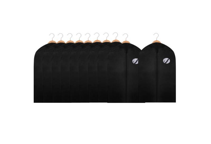 Clanmacy Sitzsack 1-10St. Kleidersack Kleiderhülle Schutzhülle Kleiderschutz Schwarz (10 St) von Clanmacy