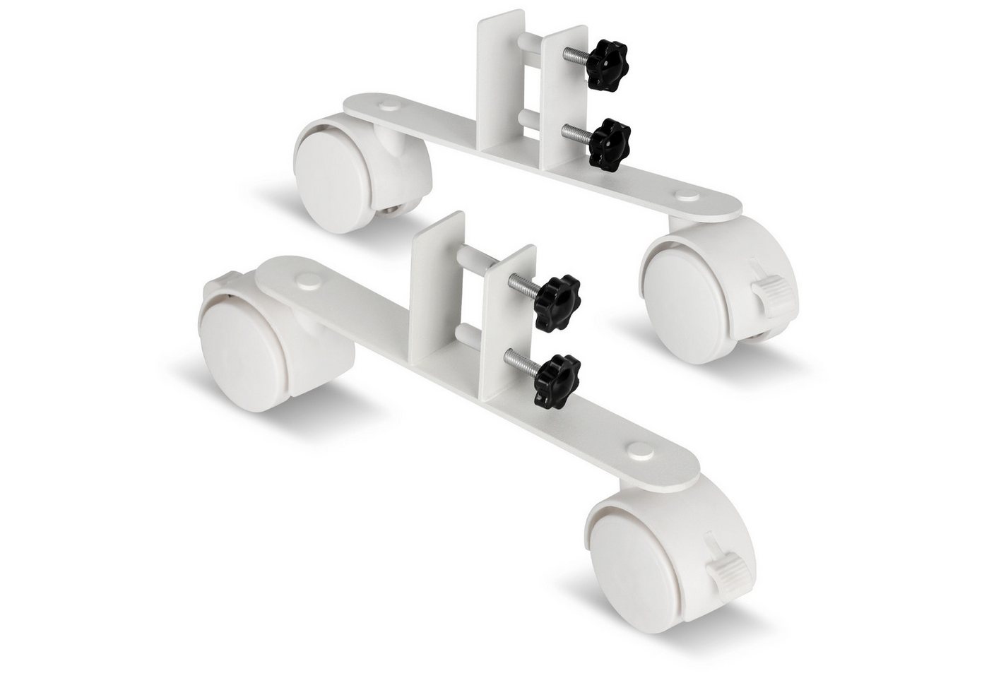 Clanmacy Standfuß 4x Standfüße mit Rollen für Infrarotheizungen Geeignet für Heizgeräte (4 St) von Clanmacy