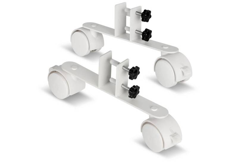 Clanmacy Standfuß 4x Standfüße mit Rollen für Infrarotheizungen Geeignet für Heizgeräte (4 St) von Clanmacy