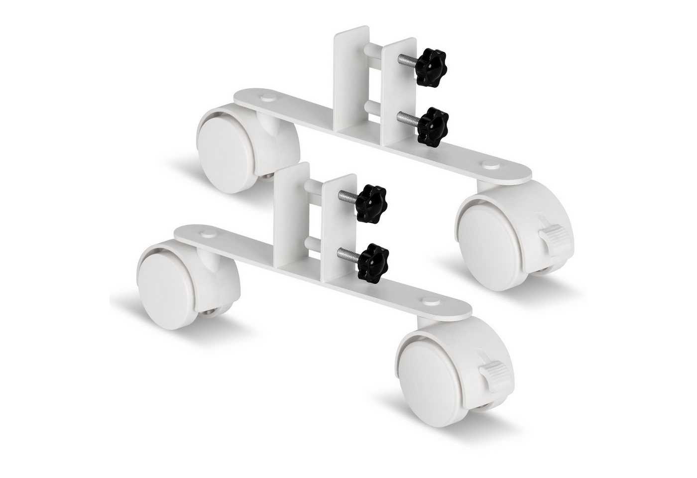 Clanmacy Standfuß 6x Standfüße mit Rollen für Infrarotheizungen Geeignet für Heizgeräte (6 St) von Clanmacy