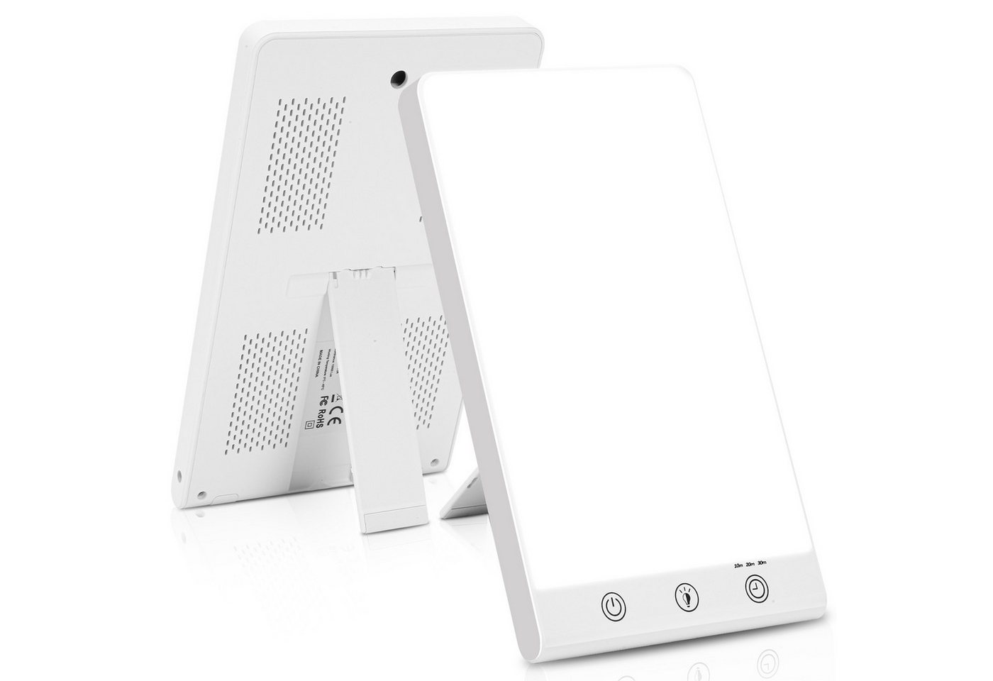 Clanmacy Tageslichtlampe 3x Helligkeitsstufen, Timer mit Memoryfunktion simuliertes Tageslicht, Timing Clanmacy Tageslichtlampe 3x Helligkeitsstufen, Timer mit Memoryfunktion simuliertes Tageslicht, Timing von Clanmacy