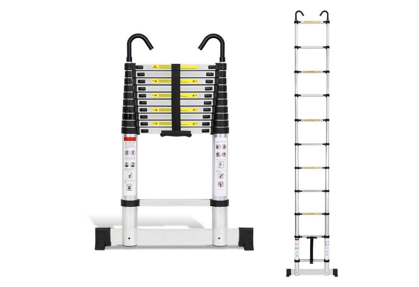 Clanmacy Teleskopleiter Profi Teleskopleiter 3,2M Silber Aluminium 150kg mit Stabilisator (Teleskopleiter,Anlegeleiter,Klappleiter,Schiebeleiter, Hochleistungs-Teleskopleiter, Hochwertiges Aluminiummaterial), Mühelose Portabilität Unabhängige Verriegelung Narrensicherer Betrieb Clanmacy Teleskopleiter Profi Teleskopleiter 3,2M Silber Aluminium 150kg mit Stabilisator (Teleskopleiter,Anlegeleiter,Klappleiter,Schiebeleiter, Hochleistungs-Teleskopleiter, Hochwertiges Aluminiummaterial), Mühelose Portabilität Unabhängige Verriegelung Narrensicherer Betrieb von Clanmacy