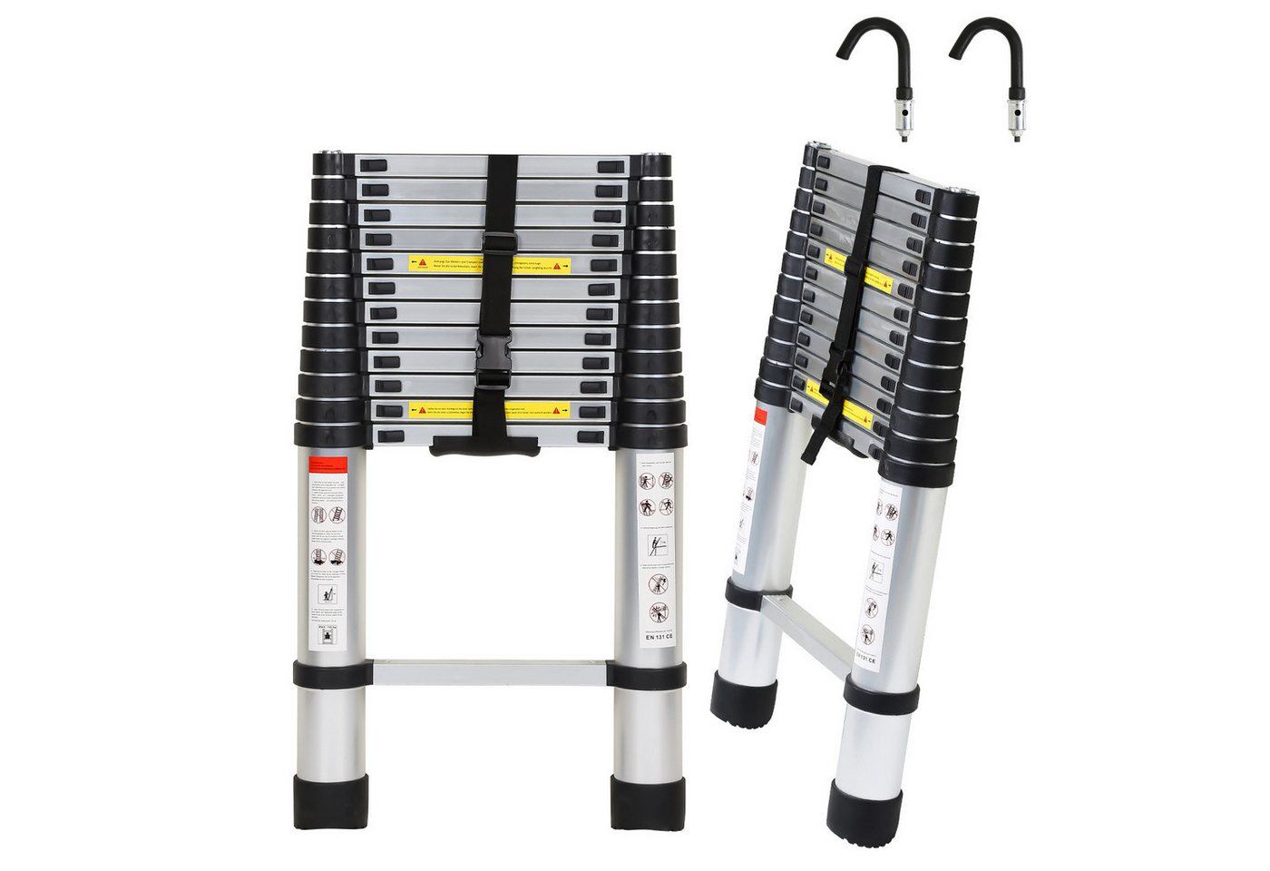 Clanmacy Teleskopleiter Profi Teleskopleiter 3,8M Silber Aluminium 150kg Tragkraft Mehrzweckle (Teleskopleiter,Anlegeleiter,Klappleiter,Schiebeleiter, Hochleistungs-Teleskopleiter, Hochwertiges Aluminiummaterial), Mühelose Portabilität Unabhängige Verriegelung Narrensicherer Betrieb Clanmacy Teleskopleiter Profi Teleskopleiter 3,8M Silber Aluminium 150kg Tragkraft Mehrzweckle (Teleskopleiter,Anlegeleiter,Klappleiter,Schiebeleiter, Hochleistungs-Teleskopleiter, Hochwertiges Aluminiummaterial), Mühelose Portabilität Unabhängige Verriegelung Narrensicherer Betrieb von Clanmacy