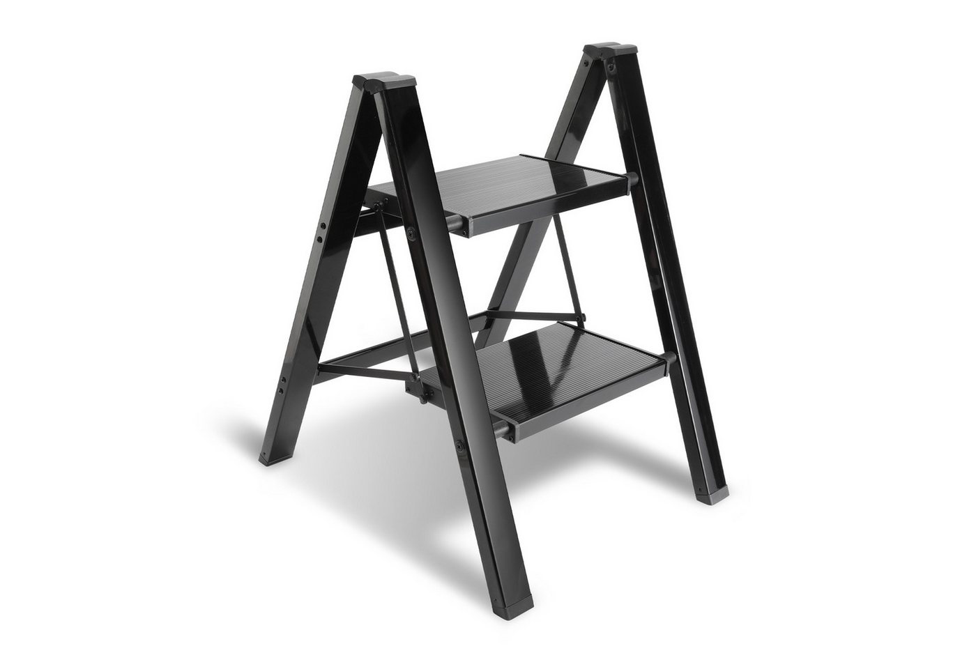 Clanmacy Trittleiter klappleiter 2 Stufen Haushaltsleiter Schwarz bis 150kg Haushaltsleiter Clanmacy Trittleiter klappleiter 2 Stufen Haushaltsleiter Schwarz bis 150kg Haushaltsleiter von Clanmacy
