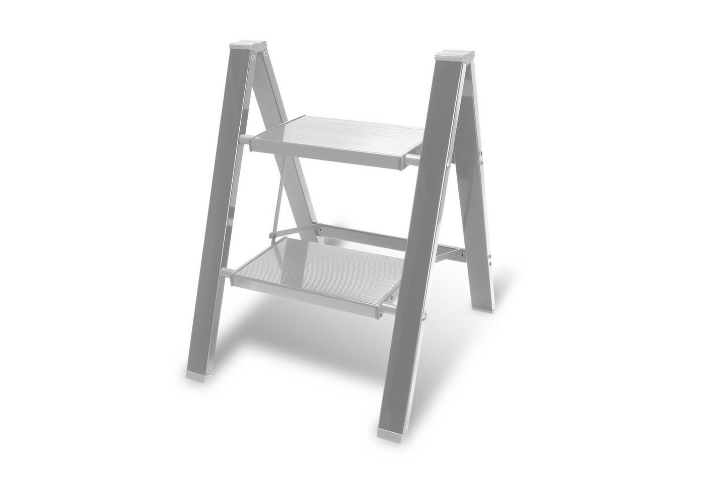 Clanmacy Trittleiter klappleiter 2 Stufen Haushaltsleiter Silber bis 150kg Haushaltsleiter Clanmacy Trittleiter klappleiter 2 Stufen Haushaltsleiter Silber bis 150kg Haushaltsleiter von Clanmacy