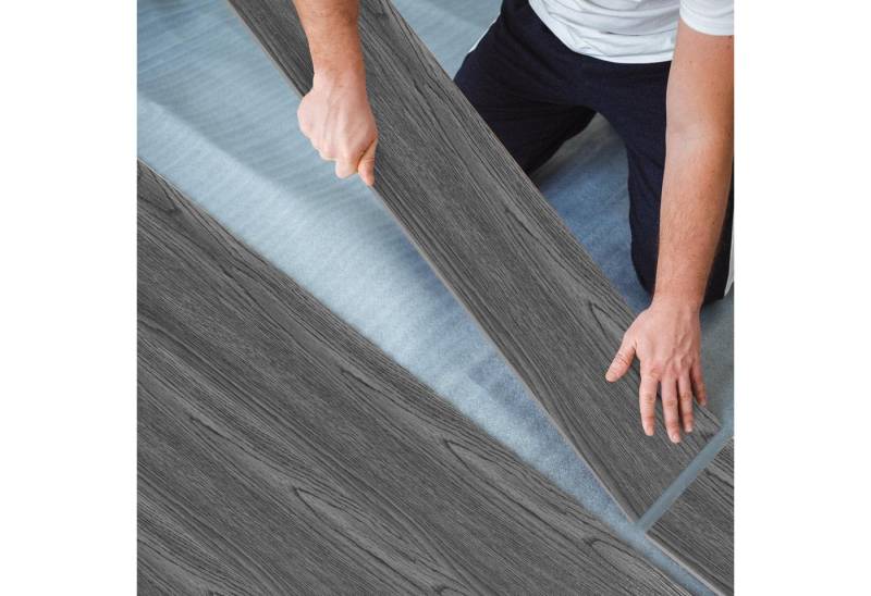 Clanmacy Vinylboden 18/36 Stück Vinylboden PVC Vinyl Bodenbelag Holz 91,5 x 15,2 cm x 2mm, Fußbodenheizung geeignet,schallhemmend von Clanmacy