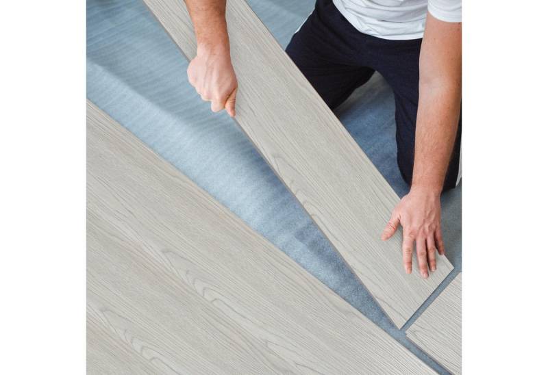 Clanmacy Vinylboden 18/36 Stück Vinylboden PVC Vinyl Bodenbelag Holz 91,5 x 15,2 cm x 2mm, Fußbodenheizung geeignet,schallhemmend von Clanmacy