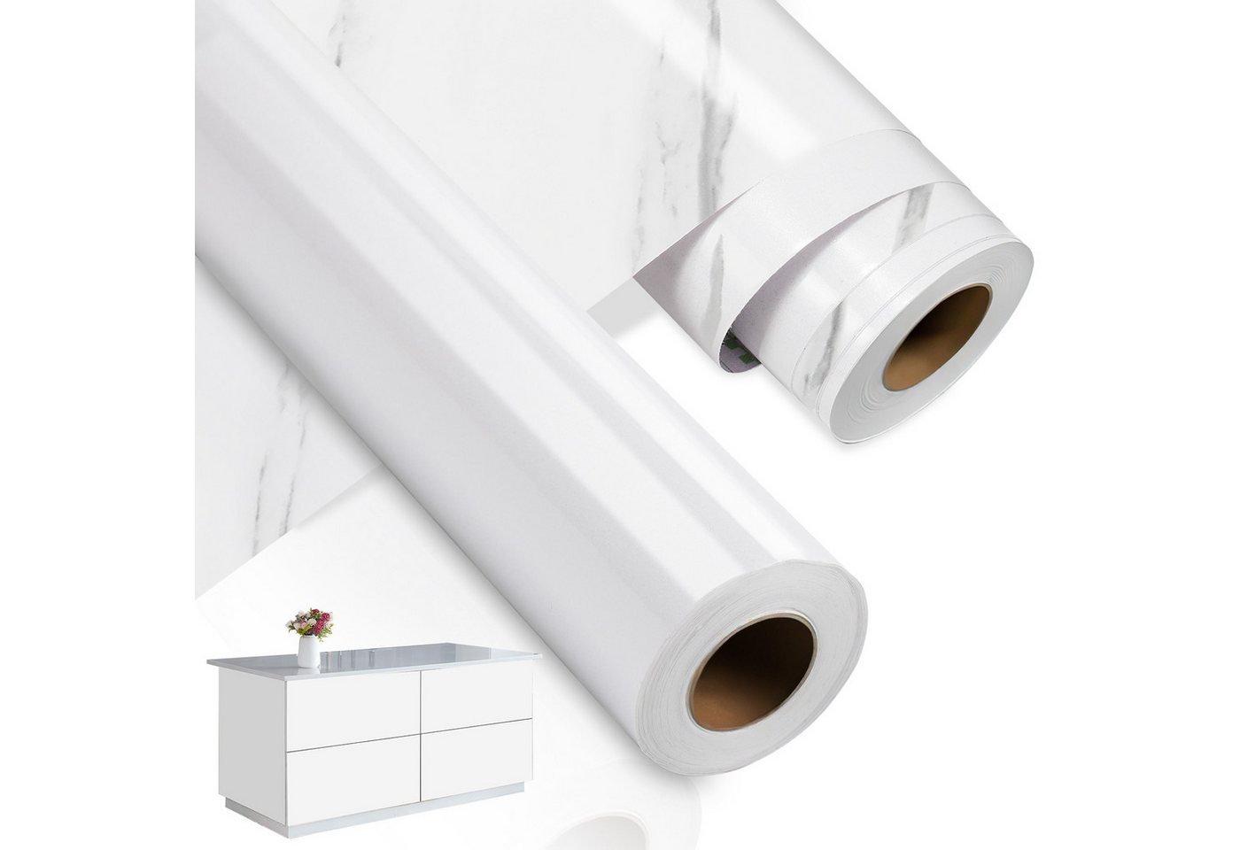 Clanmacy Vinyltapete Vinyltapete 500cm x 61cm Selbstklebende Tapeten Küche, Glänzende Oberfläche Clanmacy Vinyltapete Vinyltapete 500cm x 61cm Selbstklebende Tapeten Küche, Glänzende Oberfläche von Clanmacy