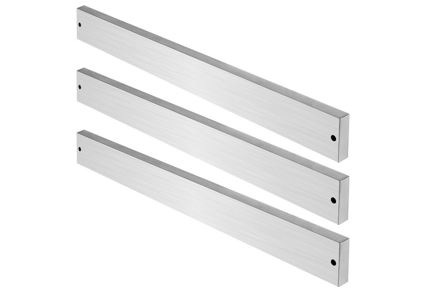Clanmacy Wand-Magnet Messer-Leiste 1-3x Messerhalter 40CM Edelstahl Magnetleiste Ohne Bohren Messerleiste (3tlg) von Clanmacy
