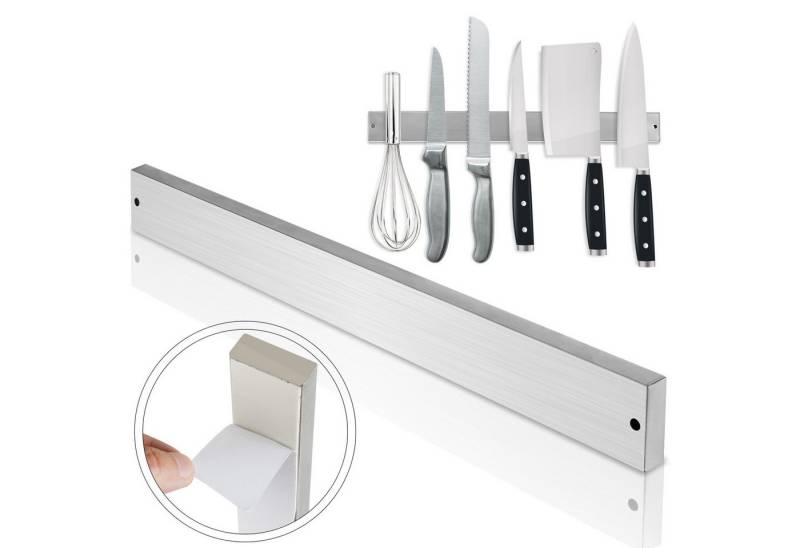 Clanmacy Wand-Magnet Messer-Leiste Messerhalter Werkzeugen für Küchenutensilien oder 3M Klebeband 40cm von Clanmacy