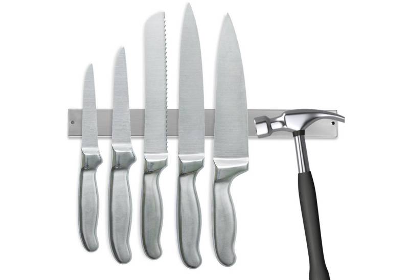 Clanmacy Wand-Magnet Messer-Leiste Messerhalter für Küche Werkzeug Magnetleiste selbstklebend 40cm von Clanmacy