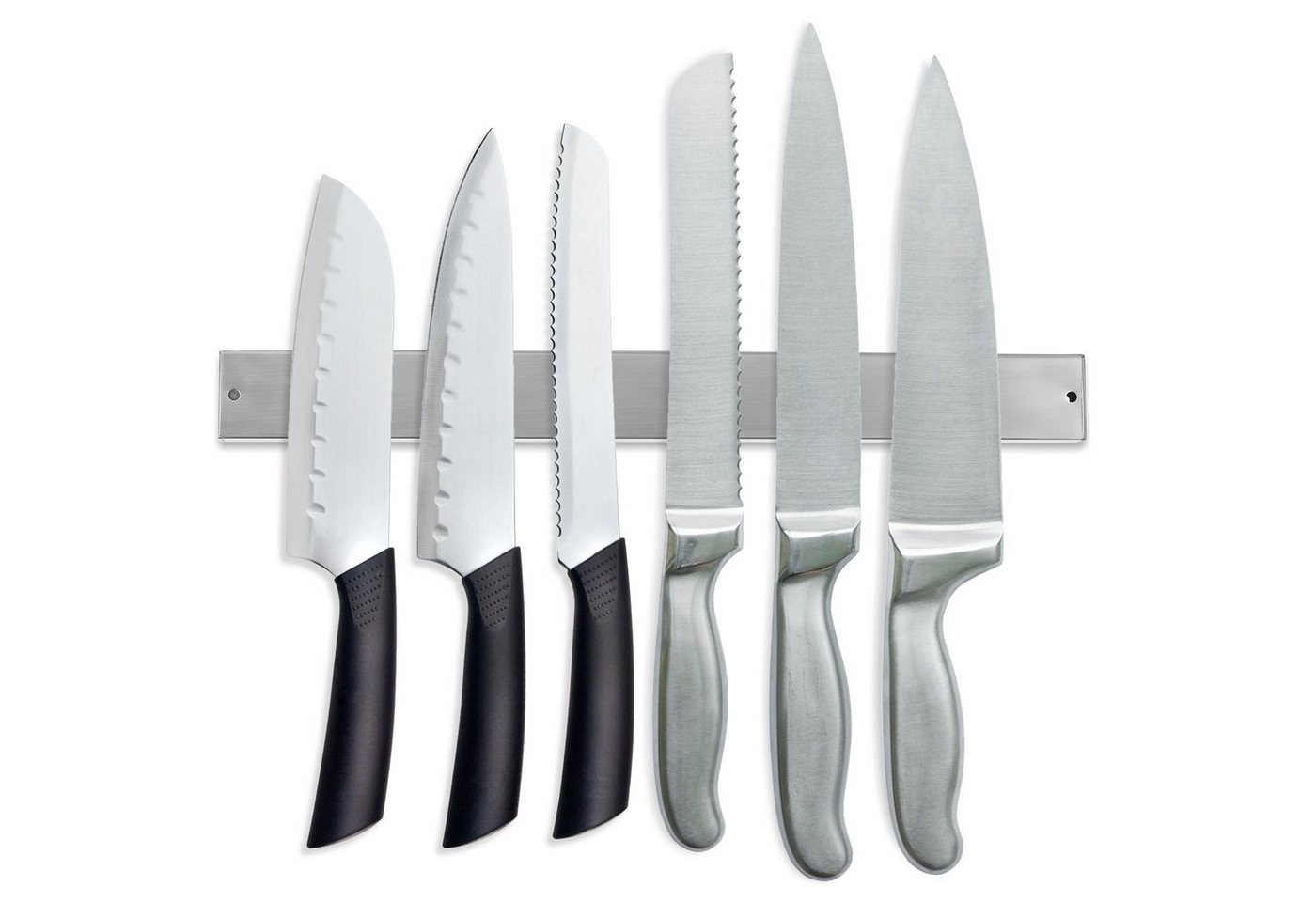 Clanmacy Wand-Magnet Messer-Leiste Messerhalter selbstklebend für Küche Werkzeug Magnetleiste 40cm von Clanmacy