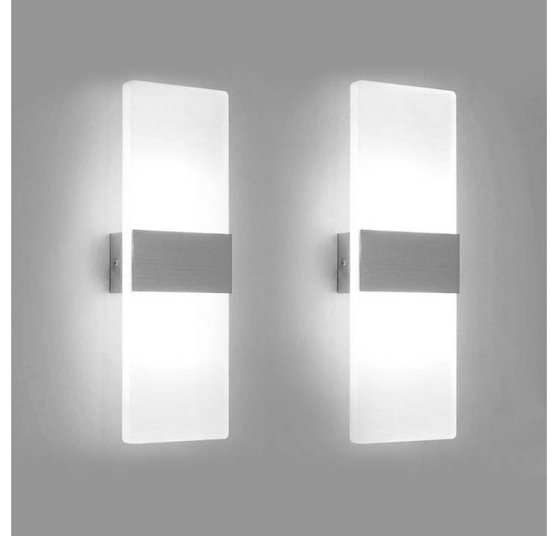 Clanmacy Wandleuchte 2X 6W LED Wandlampe Wandleuchte Flurlampe Badleuchte Strahler von Clanmacy