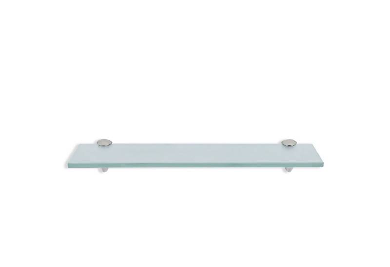 Clanmacy Wandregal Glasablage Glasregal ideal für Bad, Dusche 60x10x0.8 cm Milchglas von Clanmacy