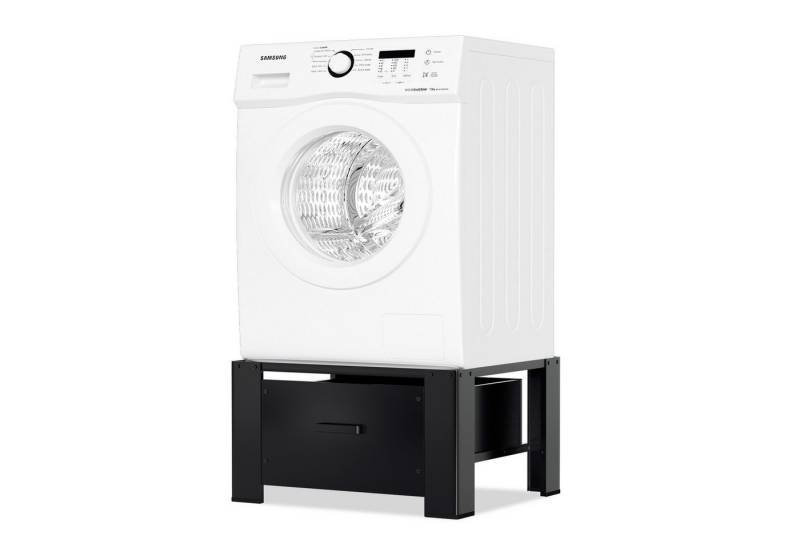 Clanmacy Waschmaschinenunterschrank Waschmaschinen Untergestell mit Schublade Schwarz Clanmacy Waschmaschinenunterschrank Waschmaschinen Untergestell mit Schublade Schwarz von Clanmacy