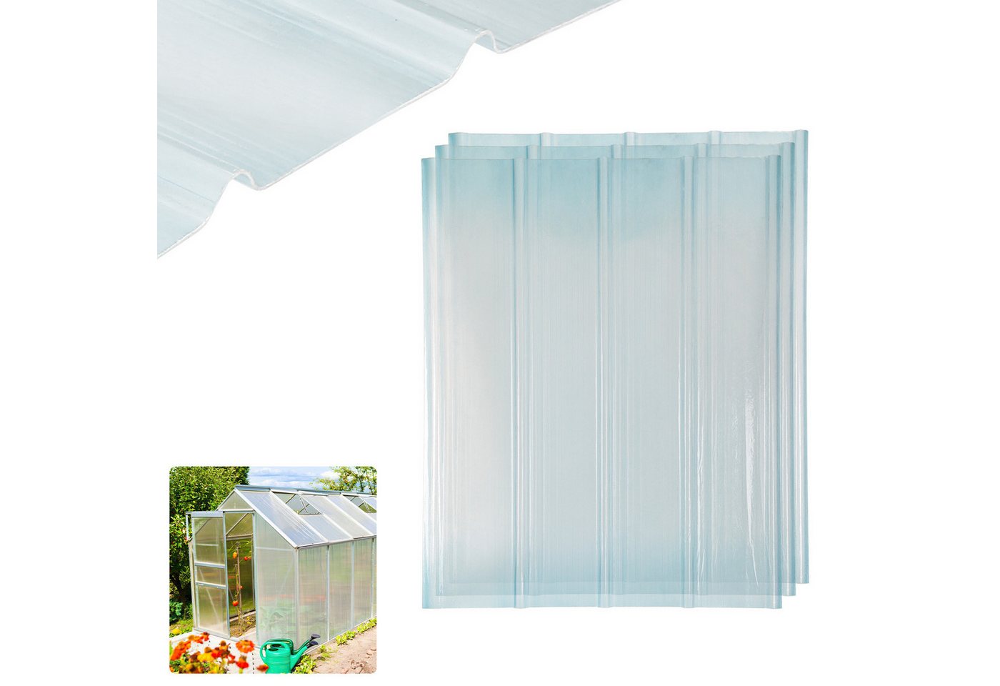 Clanmacy Wellplatte FRP-Trapezblech Wellplatte FRP-Tageslichtplatten für dach Dachplatten, 0.2 mm Clanmacy Wellplatte FRP-Trapezblech Wellplatte FRP-Tageslichtplatten für dach Dachplatten, 0.2 mm von Clanmacy